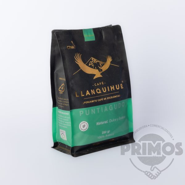 CAFÉ LLANQUIHUE PUNTIAGUDO BLACK GRANO 250 grs